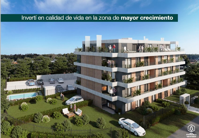 Apartamento a estrenar en Barra de Carrasco. Edificio Portezuelo. Monoambientes, 1 , 2 y 3 dormitorios. Amparado bajo la Ley de Vivienda promovida.